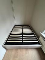 Gratis beige bed met opbergruimte (160x200), Huis en Inrichting, Slaapkamer | Bedden, Ophalen, Japandi, Beige, Tweepersoons