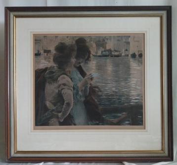 A.H. Schram (1864-1919) - 2 vrouwen aan het kanaal - 1899 beschikbaar voor biedingen
