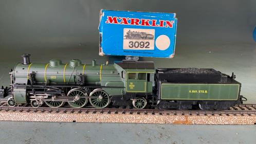 Marklin 3092 ho 2C1 Stoomlocomotief van K.BAY.STS.B in doos., Hobby en Vrije tijd, Modeltreinen | H0, Gebruikt, Locomotief, Wisselstroom