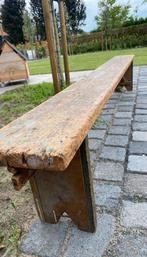 Gezellige Brocante bank, Tuin en Terras, Ophalen, Gebruikt, Hout