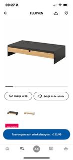 Monitorstandaard met lade, ikea ELLOVEN, Ophalen of Verzenden, Zo goed als nieuw