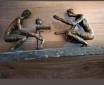 Bronzen beeld gezin, Huis en Inrichting, Woonaccessoires | Overige, Ophalen