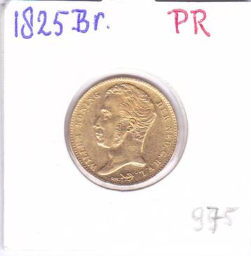 Prachtig gouden tientje 1825 Brussel Willem 1 voor 975 euro beschikbaar voor biedingen