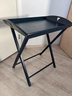 Dienblad (donkerblauw) op rek, Ophalen, Gebruikt, 50 tot 100 cm, 25 tot 50 cm