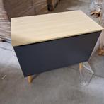 Nieuwe Opbergkist - Licht Hout & Donkergrijs, 50 tot 100 cm, Nieuw, Potimarron, Ophalen of Verzenden