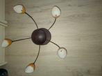 Plafondlamp met 5 halogeen tulplampjes, Huis en Inrichting, Lampen | Plafondlampen, Ophalen of Verzenden, Zo goed als nieuw