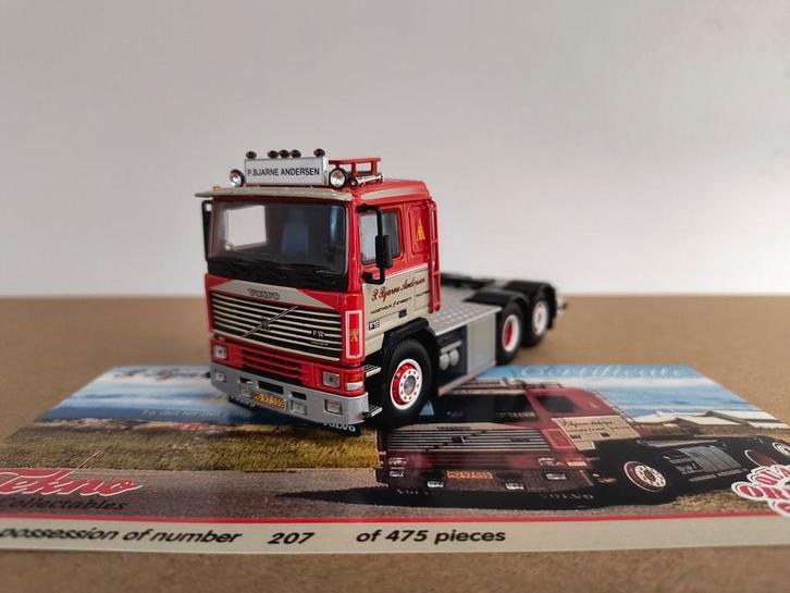 Tekno Volvo Bjarne Andersen, Hobby en Vrije tijd, Modelauto's | 1:50, Zo goed als nieuw, Bus of Vrachtwagen, Tekno, Ophalen of Verzenden