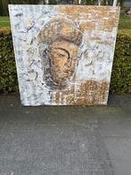 Groot Schilderij Boeddha - 150x150cm, Ophalen of Verzenden