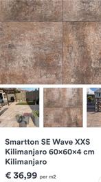 Betontegels *nieuw * Kilimanjaro Mocca 60x60x4cm - 7m2, Tuin en Terras, Tegels en Klinkers, Ophalen of Verzenden, Nieuw, Beton