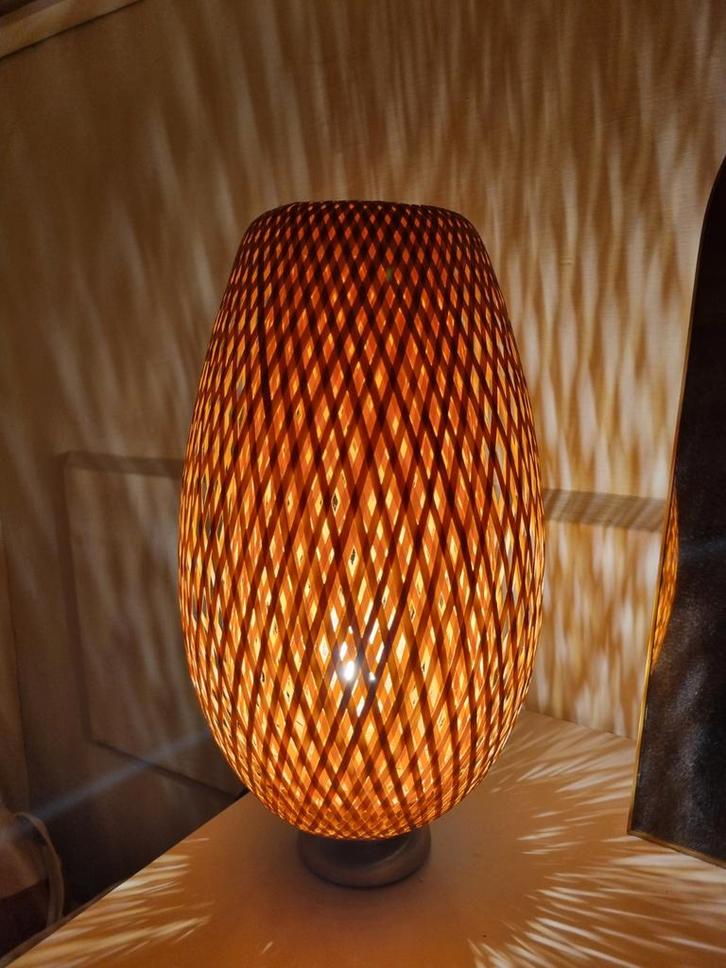 IKEA BÖJA Tafellamp - Sfeervolle Verlichting, Huis en Inrichting, Lampen | Tafellampen, Zo goed als nieuw, Minder dan 50 cm, Hout