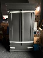 Mooie grijze kast met deuren en lades, Huis en Inrichting, Kasten | Kledingkasten, Gebruikt, 100 tot 150 cm, Ophalen of Verzenden