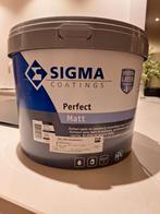 Sigma Muurverf - perfect matt - Signaalwit (RAL 9003), 5 tot 10 liter, Wit, Nieuw, Ophalen of Verzenden