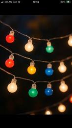 Sfeervol & Feestelijk snoer in met Mat Gekleurde Bollampjes, Kunststof, Verzenden, Nieuw, Sfeervol, Romantisch