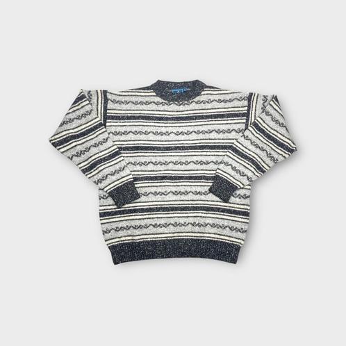 Outdoor heren trui (wol) Maat L., Kleding | Heren, Truien en Vesten, Gedragen, Maat 52/54 (L), Grijs, Ophalen of Verzenden