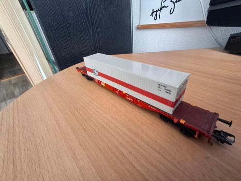 Marklïn HO containerwagon DB-DB geweatherd, Hobby en Vrije tijd, Modeltreinen | H0, Zo goed als nieuw, Wagon, Wisselstroom, Märklin