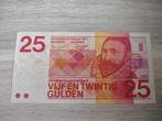 Misdruk biljet 25 gulden 1971, extra kraag Sweelinck, Postzegels en Munten, Bankbiljetten | Nederland, Ophalen of Verzenden, 25 gulden