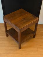 Amsterdamse School/ Art Deco Eiken Bijzettafel, Minder dan 55 cm, Vierkant, Hout, Ophalen