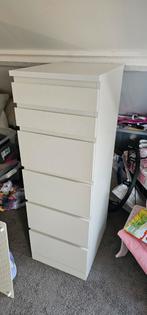 IKEA Malm Ladekast met Spiegel, Huis en Inrichting, Gebruikt, 25 tot 50 cm, Glas, 50 tot 100 cm