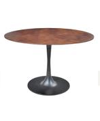 Massief walnoot houten eettafel, Ophalen, Zo goed als nieuw, Rechthoekig, 100 tot 150 cm