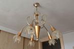 Hallamp/lichtkroon met 5 lichtpunten, Ophalen, Gebruikt, Glas, 50 tot 75 cm