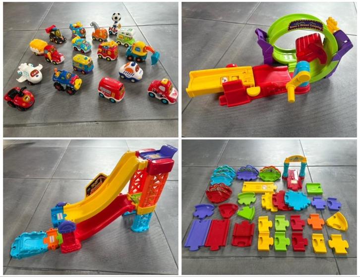 Vtech toet toet auto’s, baan en wegdelen, Kinderen en Baby's, Speelgoed | Vtech, Zo goed als nieuw, 2 tot 4 jaar, Ophalen