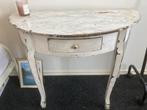Wit Make-Up tafeltje met lade, Huis en Inrichting, Ophalen, Gebruikt, 50 tot 100 cm, Rechthoekig