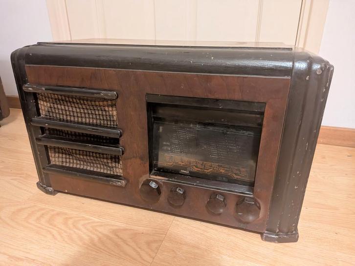 Excelsior Hornyphon W E152 radio 1936-37, Antiek en Kunst, Antiek | Tv's en Audio, Ophalen of Verzenden