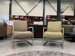 2 Brees new world Fauteuils stof leer Design stoel, Huis en Inrichting, Fauteuils, Brees new world, 75 tot 100 cm, Ophalen of Verzenden