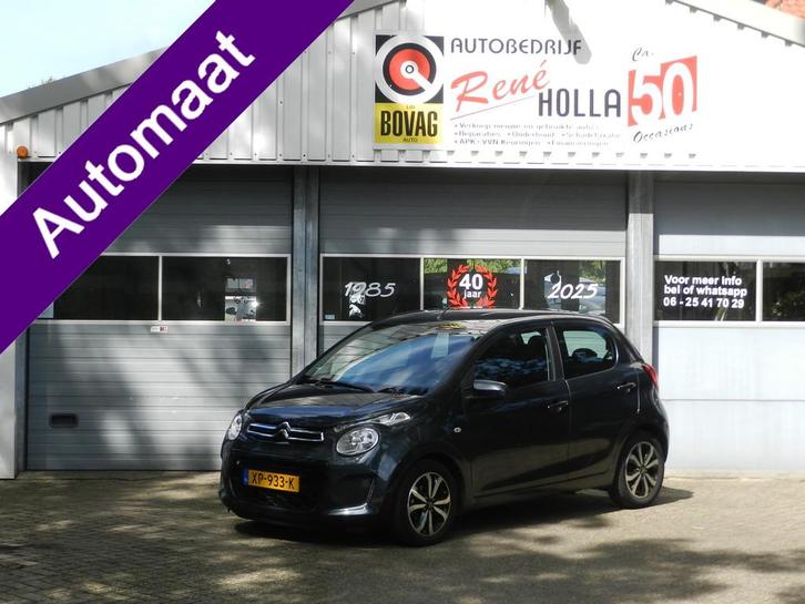 Citroën C1 1.0 VTi Shine 5Drs Automaat Apple en Android car, Auto's, Citroën, Bedrijf, Te koop, C1, ABS, Achteruitrijcamera, Airbags