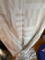 4x Anthropology Gordijnen - Jacquard Woven Burke Neutral, 100 tot 150 cm, 200 cm of meer, Beige, Ophalen of Verzenden