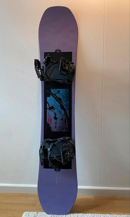 Supermooi zgan snowboard Rome Royal 147cm incl Flow binding, Sport en Fitness, Snowboarden, Zo goed als nieuw, Board, Ophalen