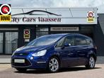 Ford S-Max 2.0 Titanium automaat 241 pk panoramadak navigati, Euro 5, Gebruikt, Blauw, Leder
