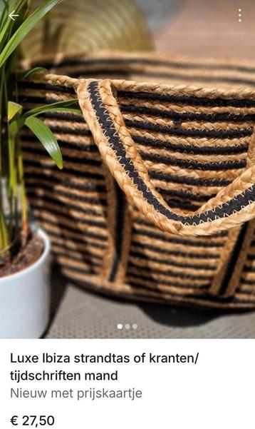 SMTNG Fab. Luxe Ibiza Strandtas/krantentas  - Nieuw! beschikbaar voor biedingen