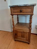 Nachtkastje marmerblad antiek, Huis en Inrichting, Ophalen, Minder dan 45 cm