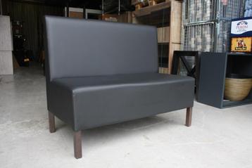 Lange eetkamerbank wandbank zwart (4 delen) skai 480 cm. beschikbaar voor biedingen