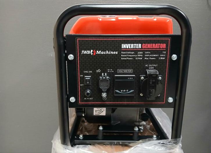 Compacte Inverter noodstroom aggregaat / generator 1000w, Doe-het-zelf en Verbouw, Aggregaten, Nieuw, Benzine, Minder dan 5 kVA