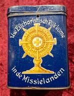 Missieblikje Nijmegen klooster Brakkenstein eucharistisch, Verzamelen, Blikken, Ophalen of Verzenden, Zo goed als nieuw, Overige