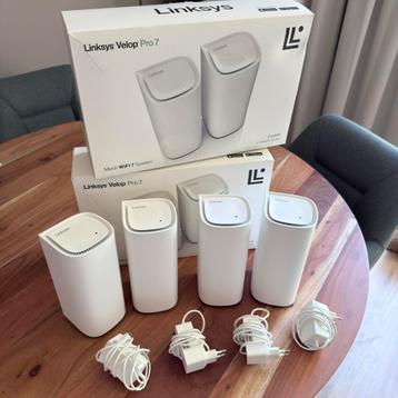 Linksys Velop Pro 7 – 4x Mesh WiFi 7 – Nieuwstaat + Doos beschikbaar voor biedingen
