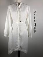 Summum Woman Jurk 100% linnen (mt: 38) 4,2/7994, Summum Woman, Wit, Ophalen of Verzenden, Zo goed als nieuw