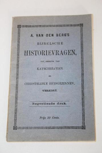 A. van den Berg's Bijbelsche Historievragen (1927)  beschikbaar voor biedingen