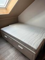 Twijfelaar matras, Ophalen, Gebruikt, Wit, 140 cm
