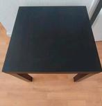 Ikea Bijzettafel 55x55 Donkerbruin/Zwart, Gebruikt, Vierkant, 55 tot 75 cm, Modern