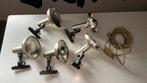 Industrielle ormaspots 5 stuks vintage/oud, Ophalen of Verzenden, Zo goed als nieuw, Metaal of Aluminium
