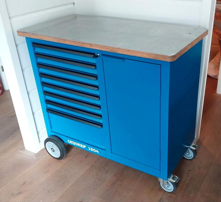 Gedore 1504 Gereedschapswagen Gevuld - NIEUW, Doe-het-zelf en Verbouw, Gereedschapskisten, Gevuld, Ophalen of Verzenden