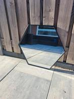 Spiegel Hexagon Metaal - Zwart - 73x63 cm, Huis en Inrichting, Ophalen, Zo goed als nieuw, Minder dan 100 cm, Overige vormen