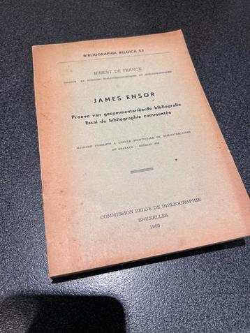 James Ensor, proeve van gecommentariëerde bibliografie beschikbaar voor biedingen