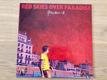 Te koop: LP Fischer-Z - Red skies over paradise