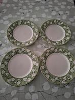 Churchill zgan ontbijt borden 20cm met klimop rand, Ophalen of Verzenden, Zo goed als nieuw, Bord(en), Overige stijlen