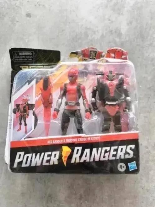 Power Rangers Red Ranger en Morphin Cruise Beast Bot, Kinderen en Baby's, Speelgoed | Actiefiguren, Nieuw, Ophalen of Verzenden