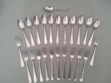 Gero Zilmeta 294 - 12 Dessertlepels en 12 Dessertvorken  beschikbaar voor biedingen